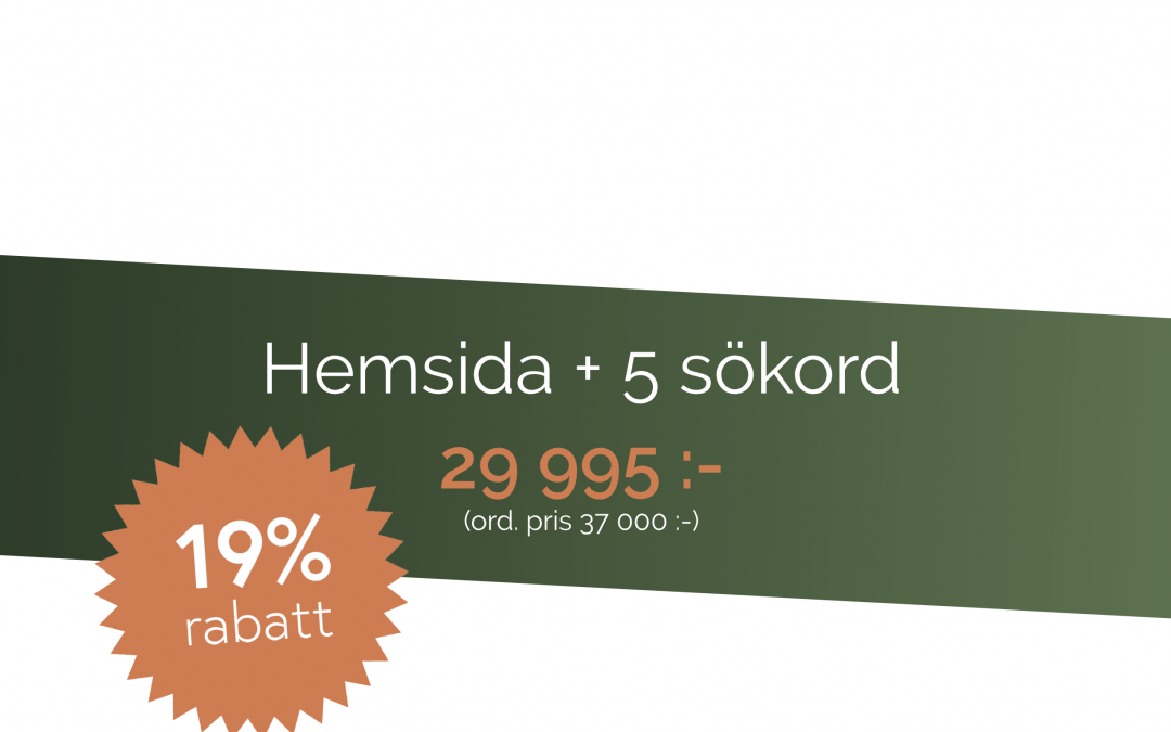 Sommar-erbjudande på hemsida