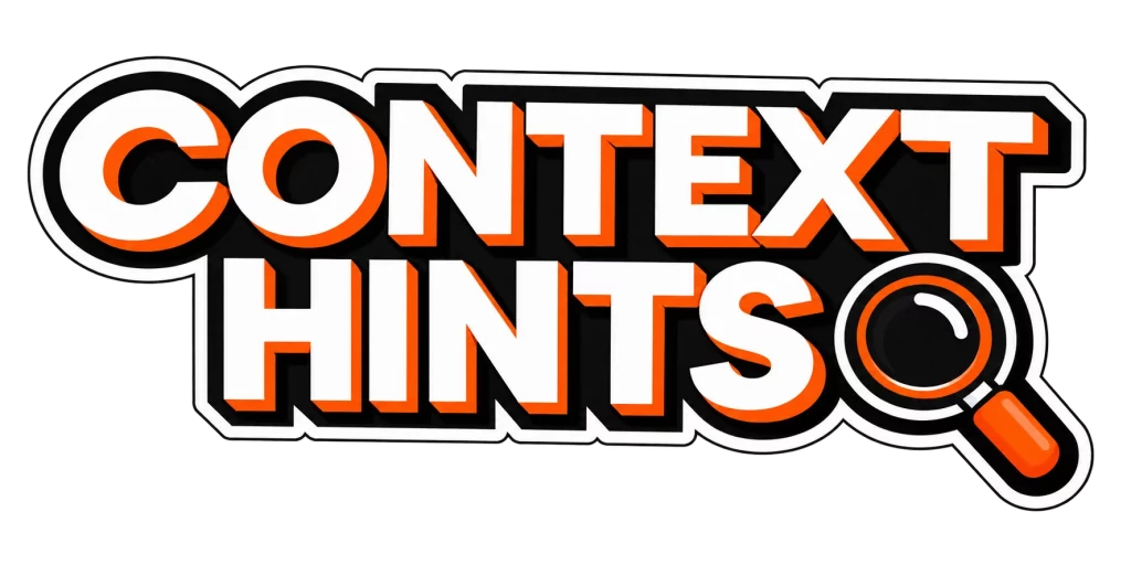 Context hints sticker